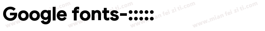 Google fonts字体转换